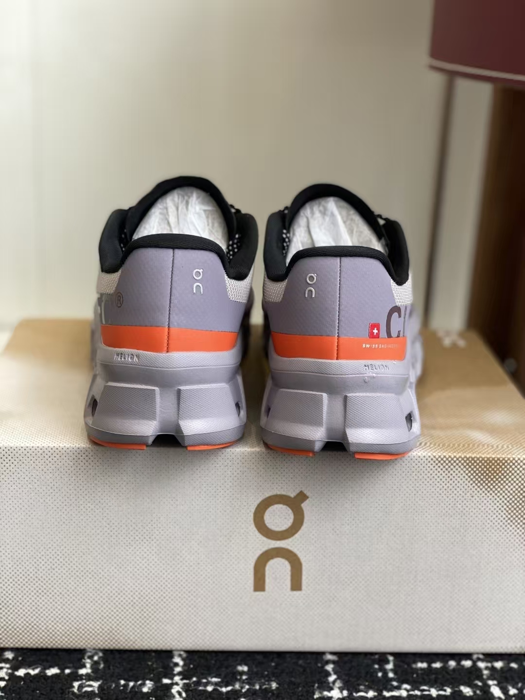 On Cloudmonster – Mist Grey Breathable Durable Running Shoes with CloudTec Cushion