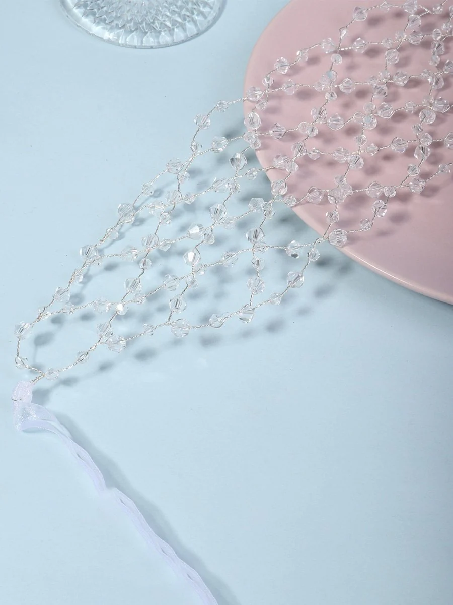 Handcrafted Pearl Mesh Headband