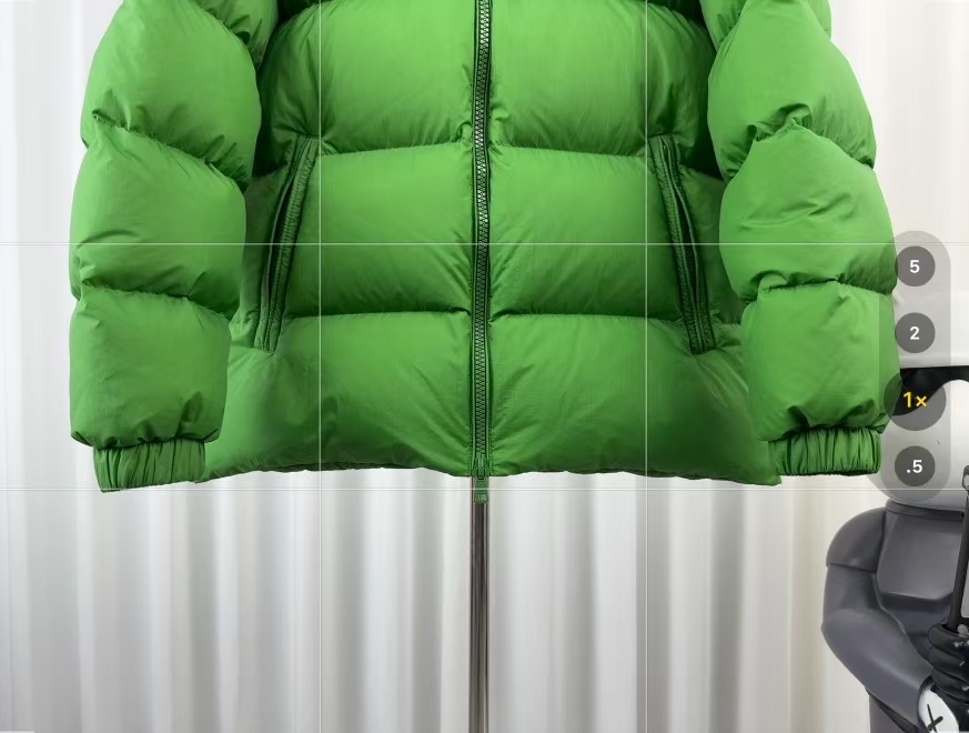 Moncler Citala Green Cropped Lightweight Down Jacket