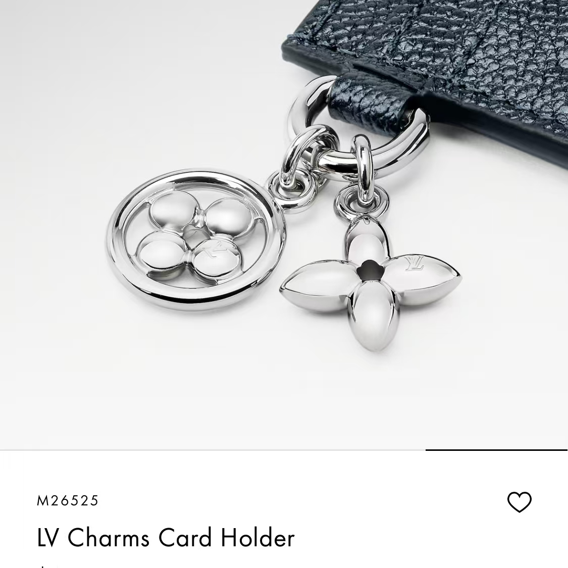 Louis Vuitton Monogram Shine Cardholder | Cowhide Leather with LV Ring Charm