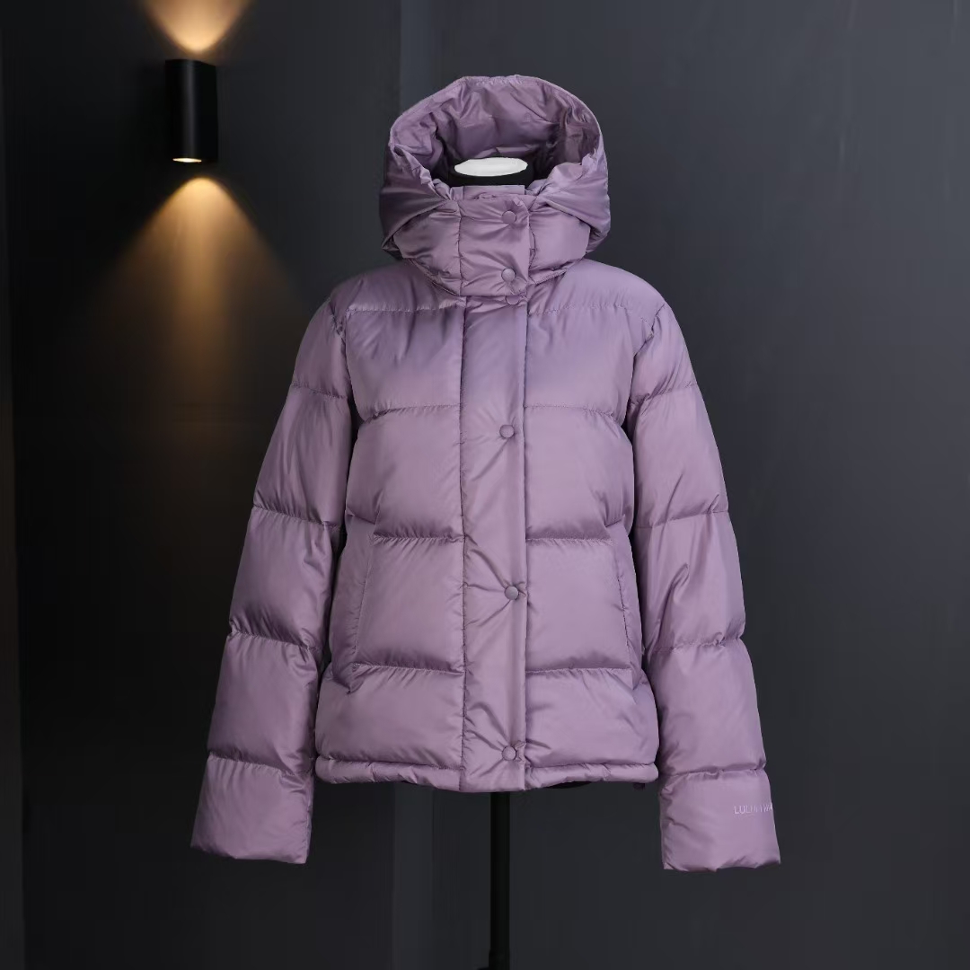 Lululemon Winder Puff Cropped Jacket in Purple – Vibrant Down Puffer