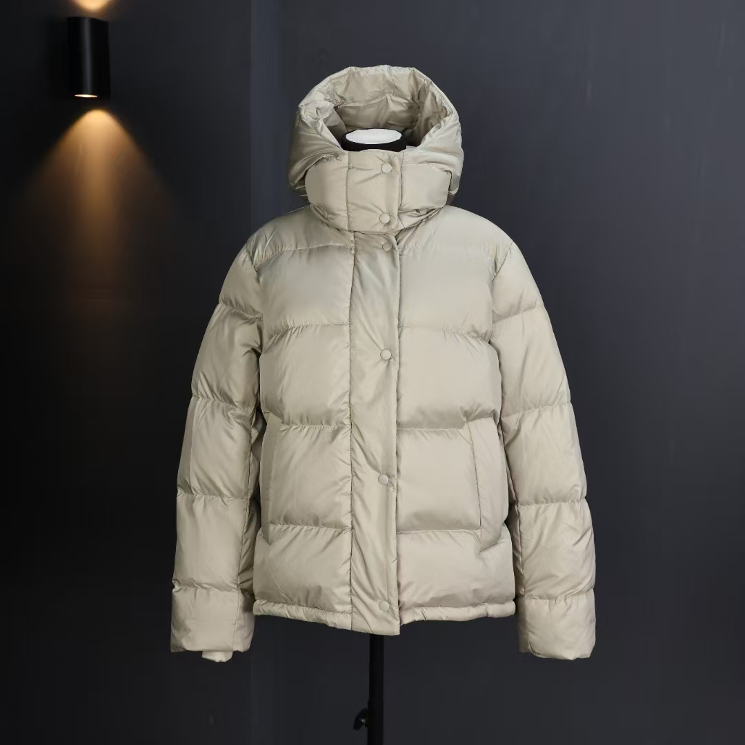 Lululemon Winder Puff Cropped Jacket in Light Khaki – Soft-Toned Down Puffer