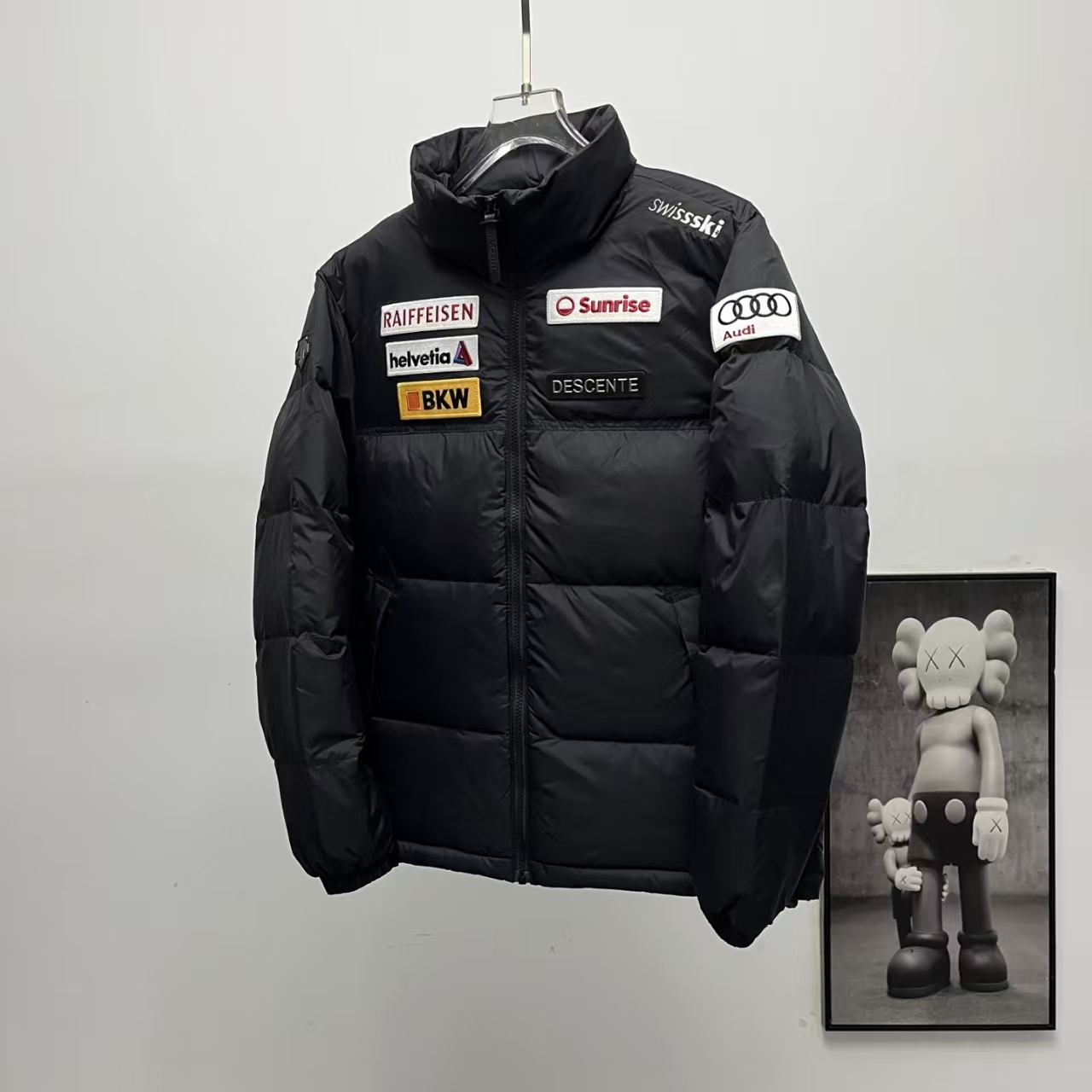 DESCENTE x Audi Multi-Badge 2.0 Black Down Jacket – Limited Edition Co-Branded Design
