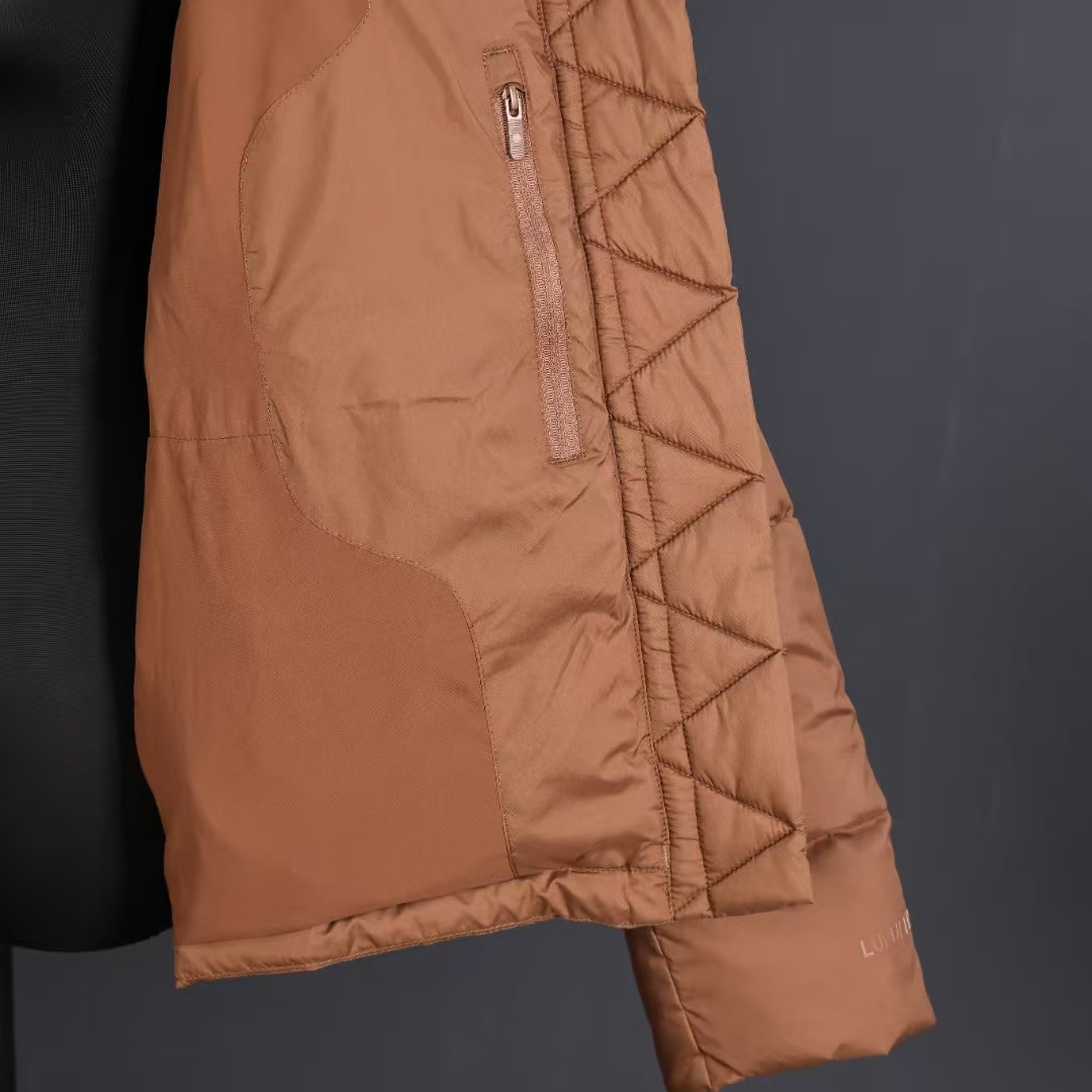 Lululemon Brown Winder Puff Jacket, Cropped, Lightweight Down, Women's Casual