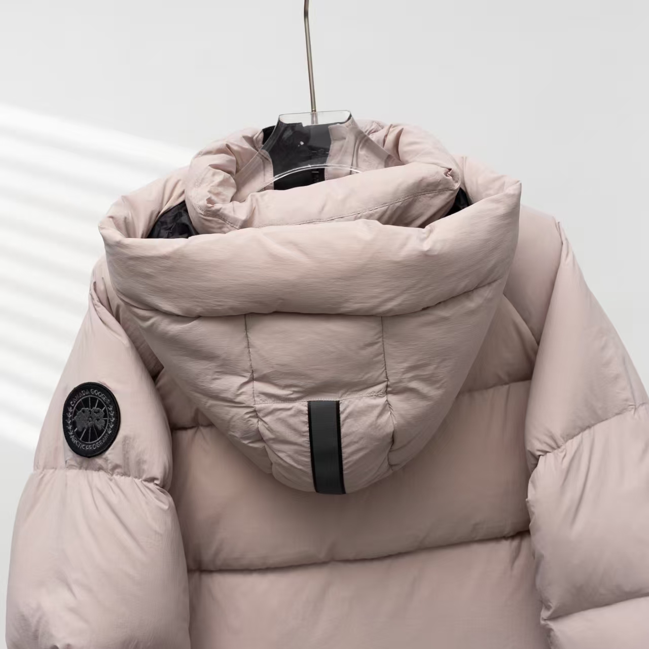 Canada Goose Light Pink Hooded Down Parka