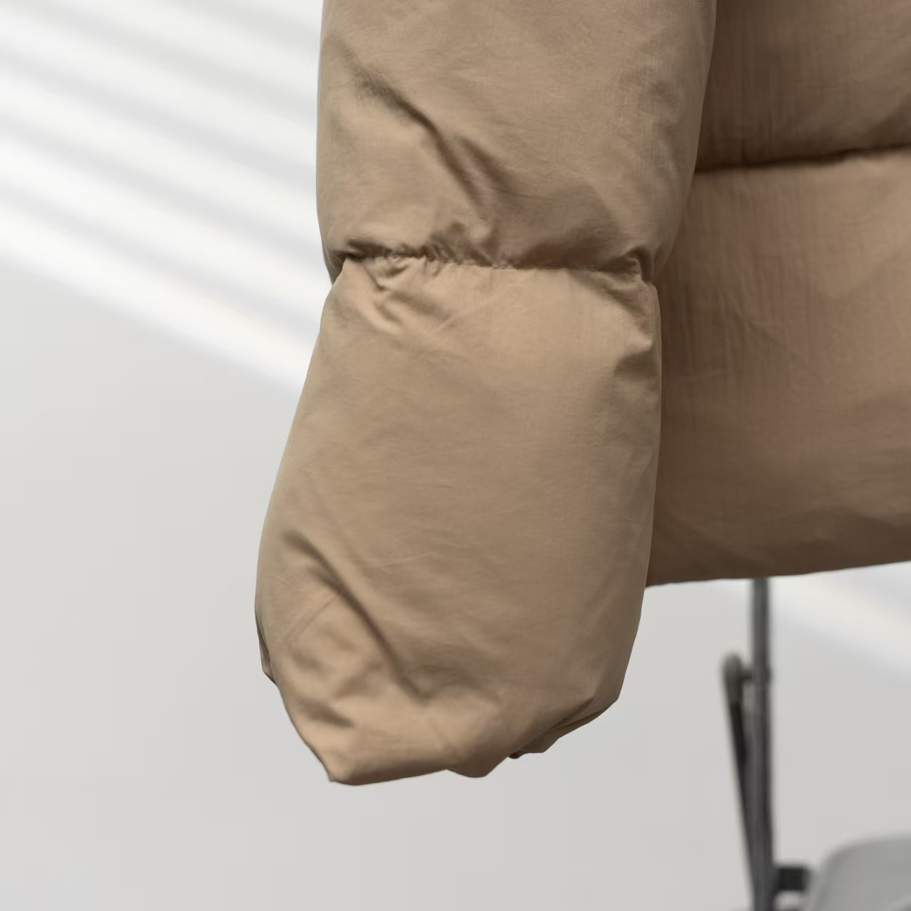 Canada Goose Tan Hooded Down Jacket – Premium Winter Protection