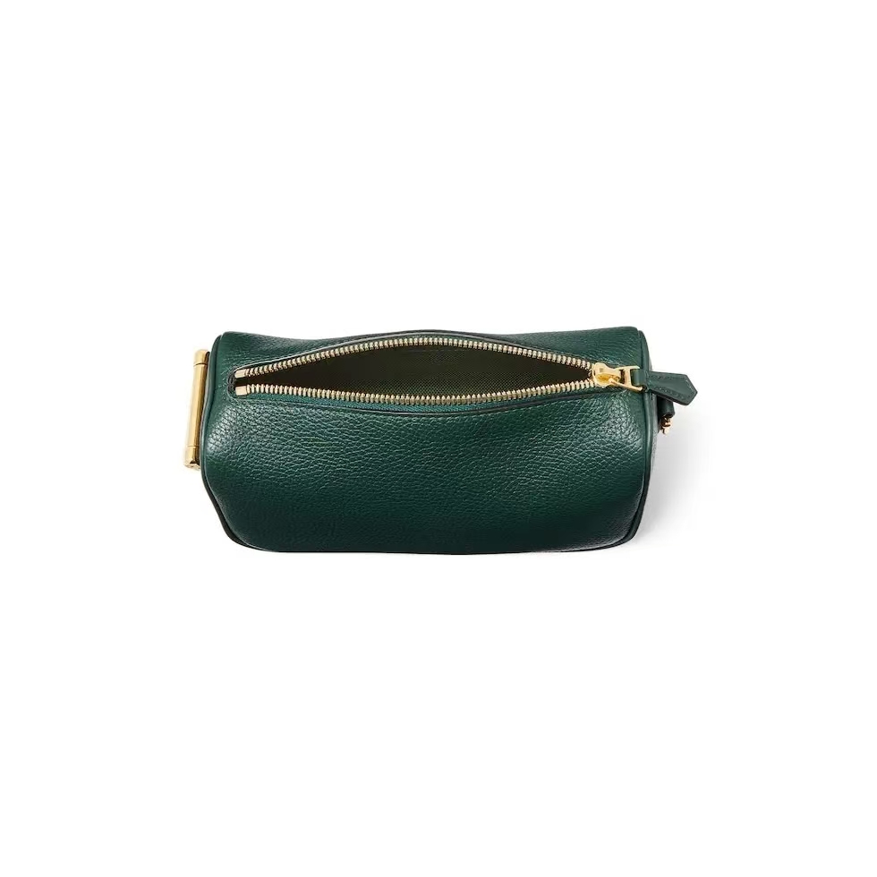 Gucci Half Horsebit Mini Bag | Green Grained Soft Leather with Half Horsebit Detail