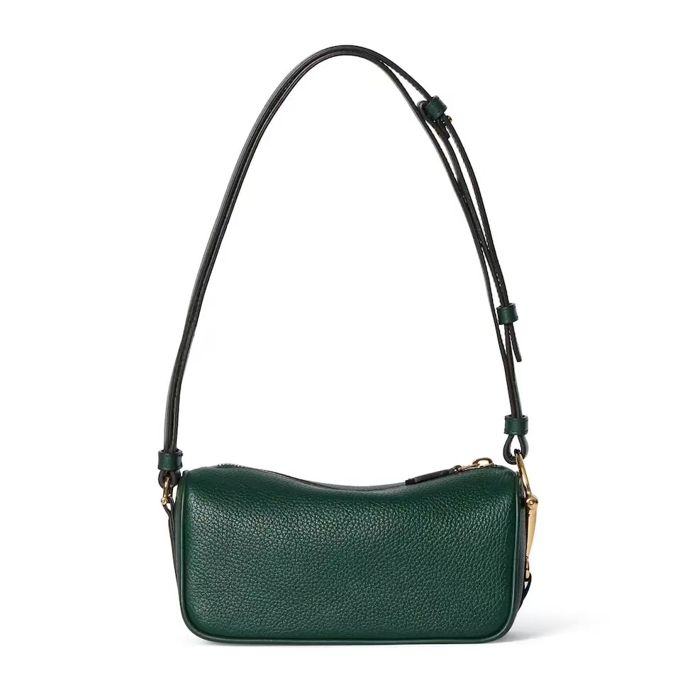 Gucci Half Horsebit Mini Bag | Green Grained Soft Leather with Half Horsebit Detail
