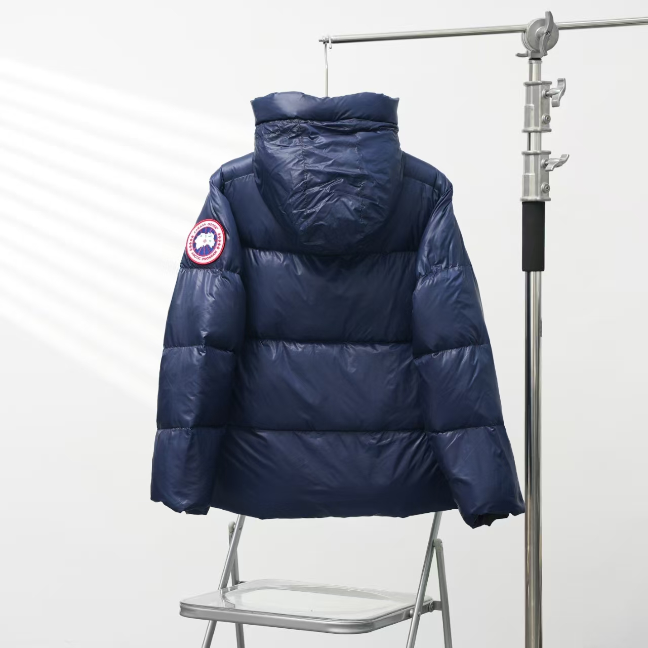 Canada Goose Blue Puffer Jacket – Red Label Edition, Hooded
