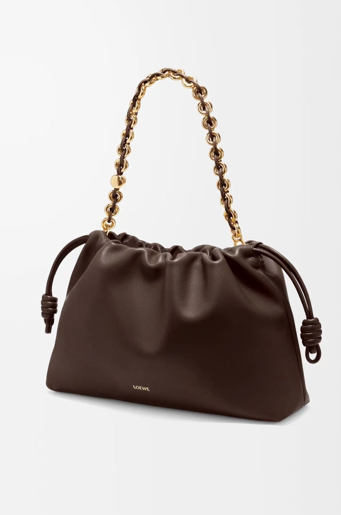 LOEWE Large Flamenco Bag in Brownie Soft Napa Lambskin