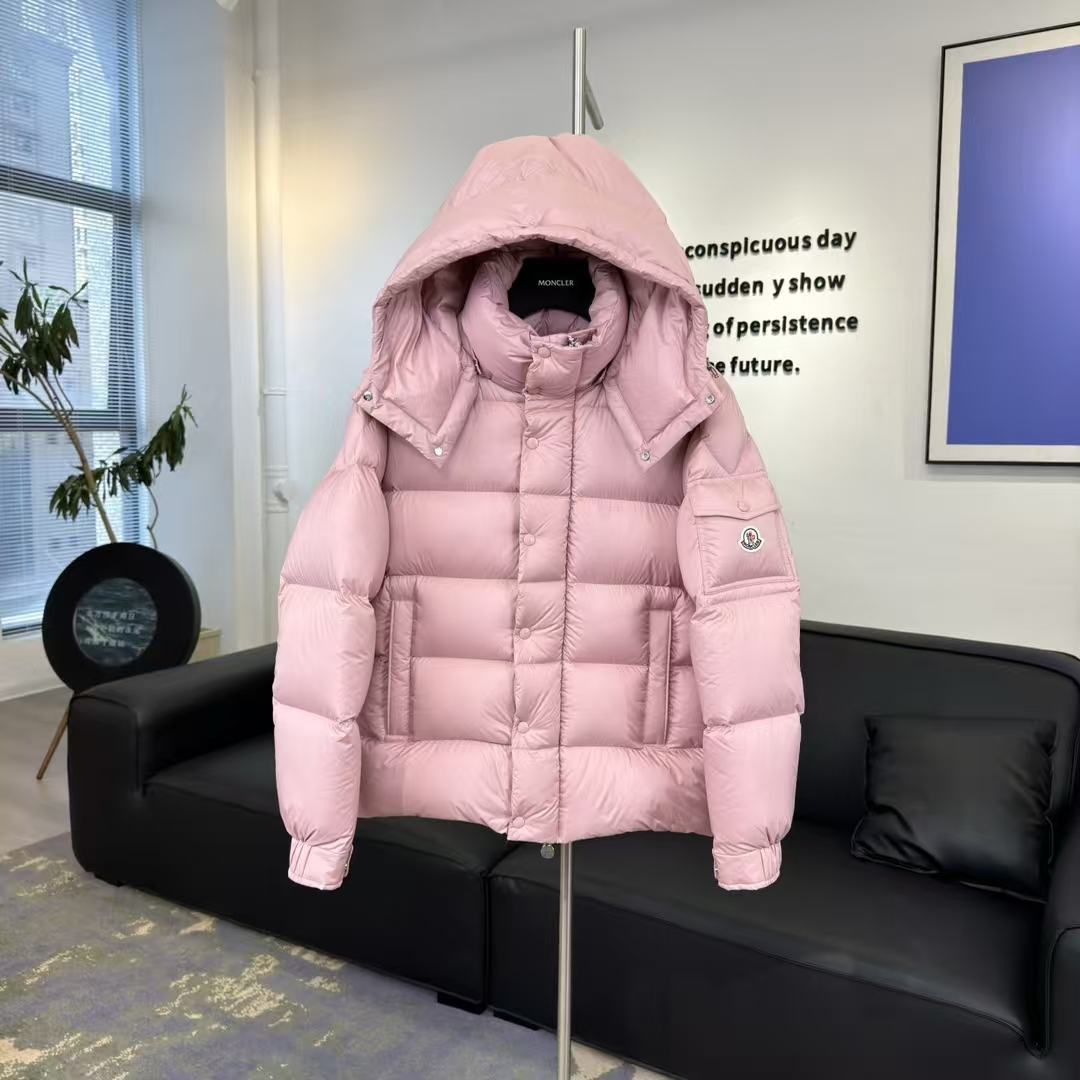 Moncler 70th Anniversary Maya Matte Down Jacket in Pink – Legacy Limited Edition