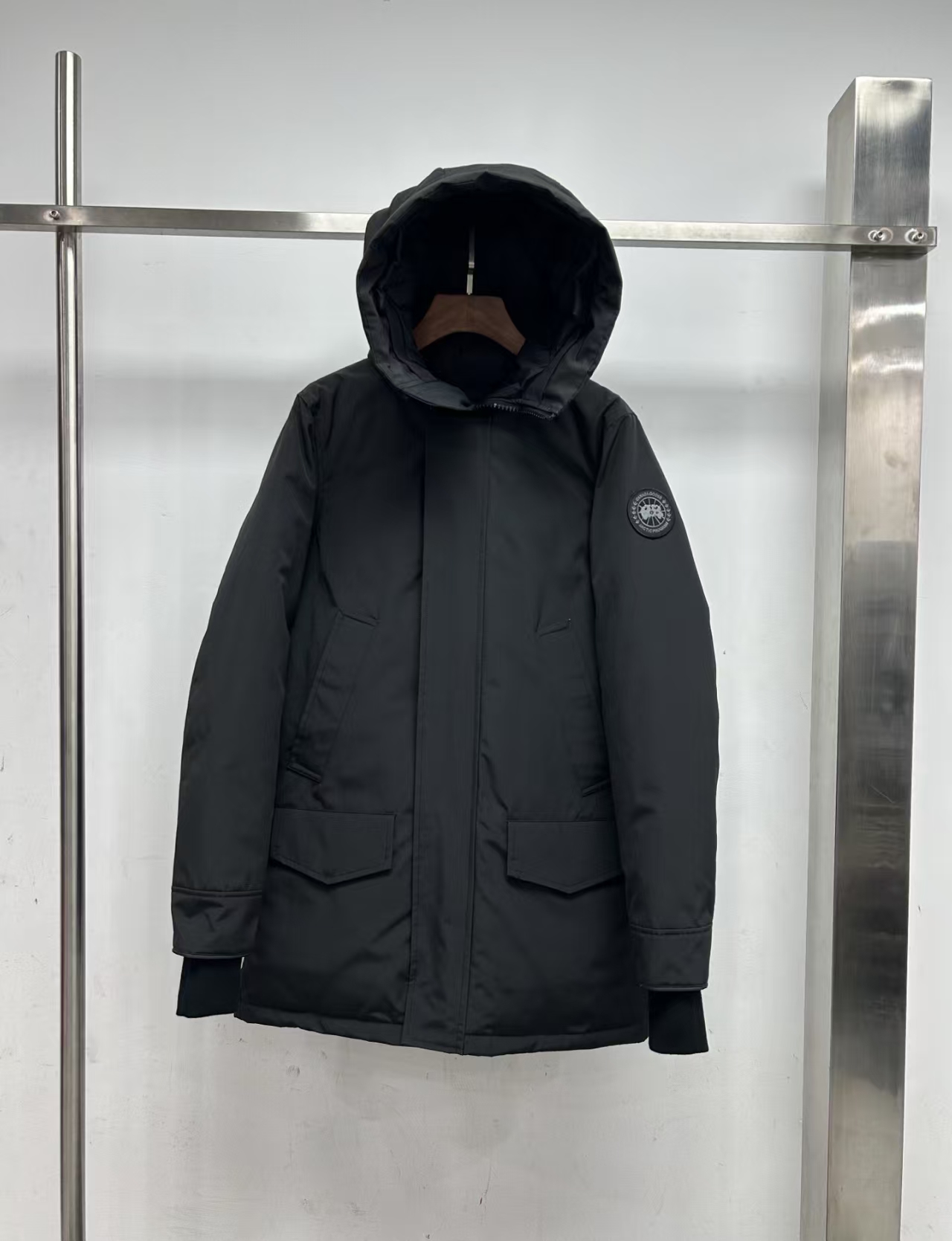 Canada Goose Langford Long Black Parka – Black Label, Extreme Cold Protection