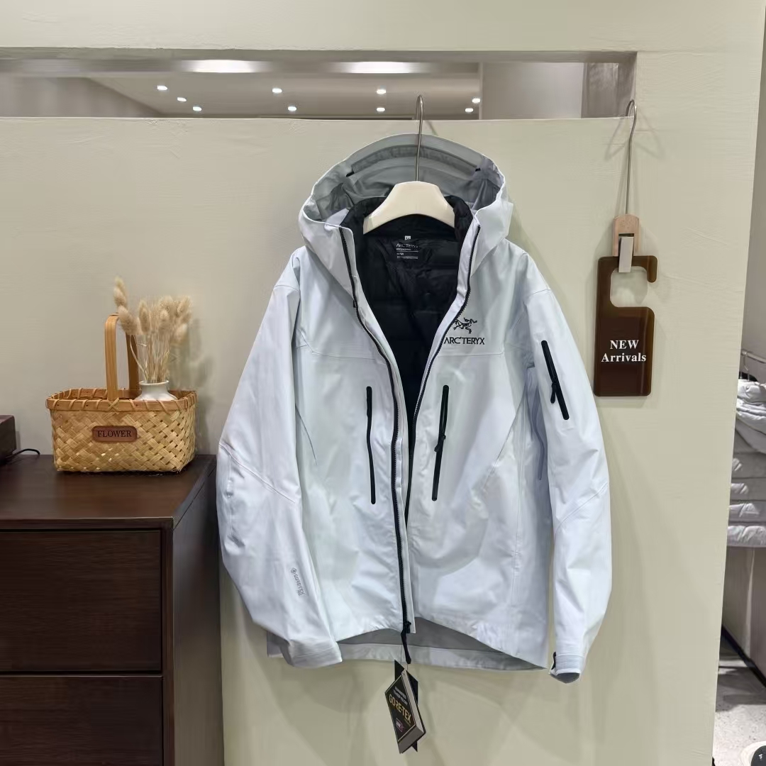 Arc'teryx 7th Generation White Hardshell Down Jacket