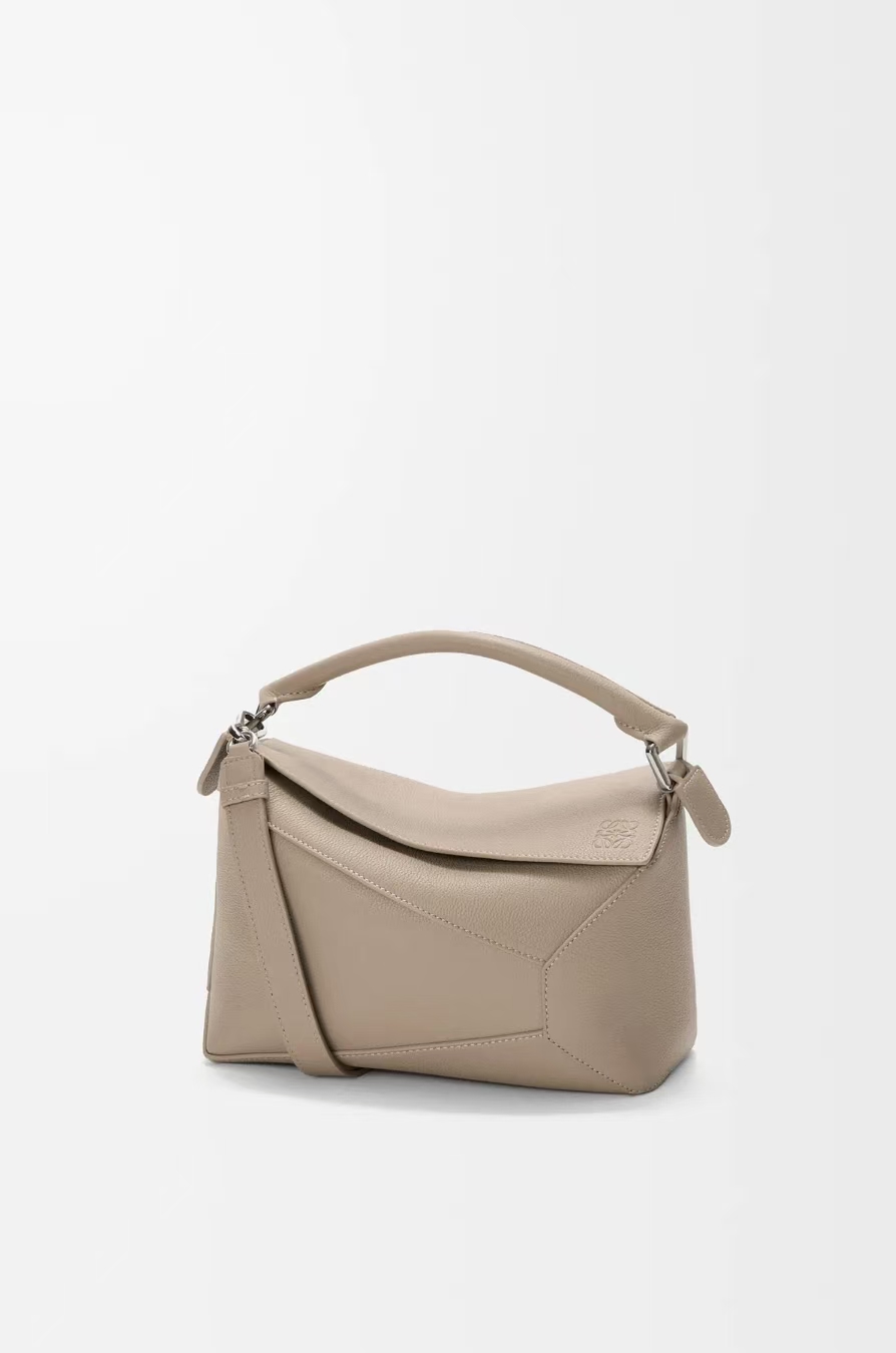 LOEWE Small Puzzle Edge Bag in Clay Soft Grained Calfskin
