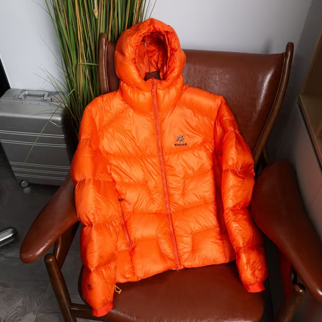 KAILAS 5000GT 1000-Fill Down Jacket in Orange – Ultralight Alpine Parka