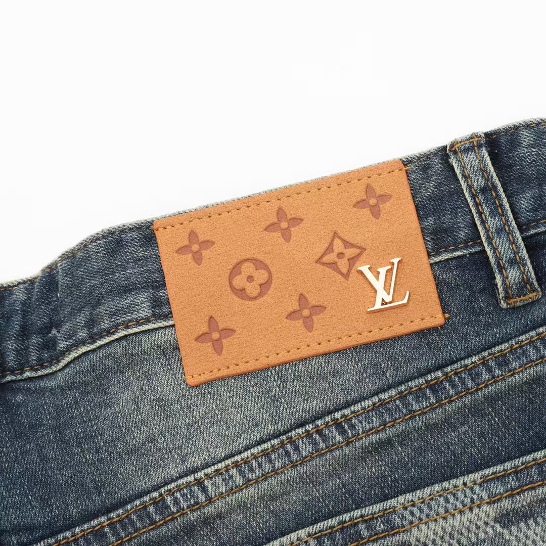 Louis Vuitton Jeans with Signature Damier Back Pockets