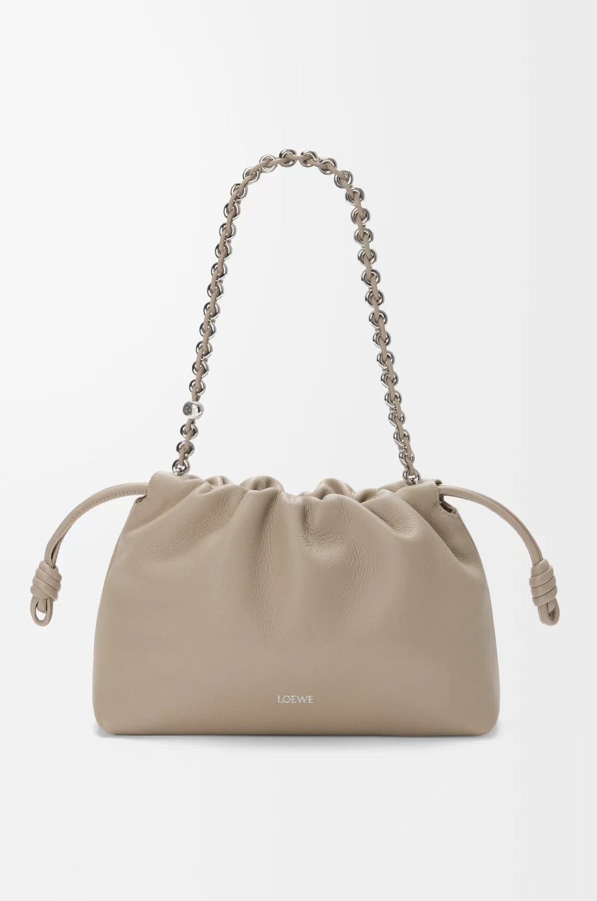 LOEWE Flamenco Medium Bag in Clay Grained Calfskin