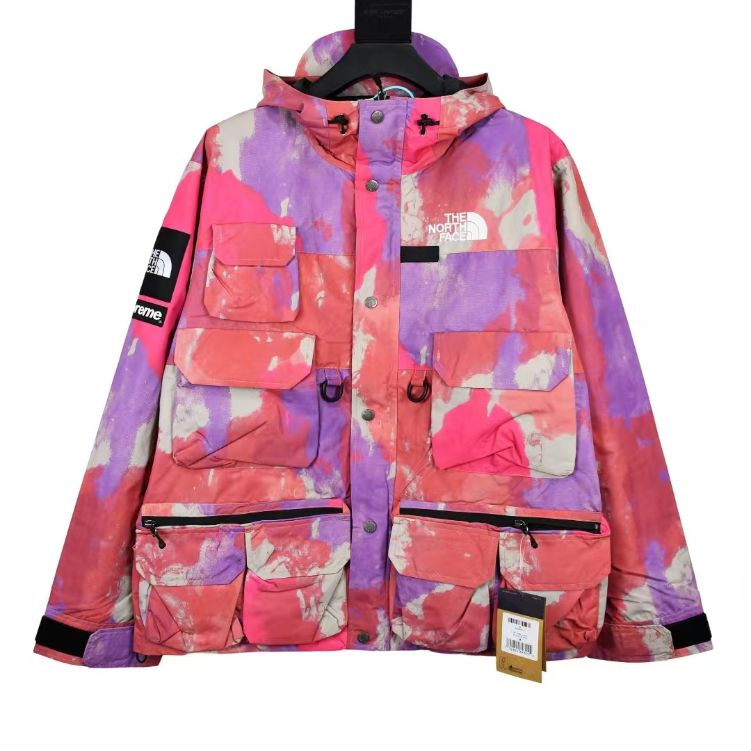 The North Face × Week 13 Collab – Multi-Color Graffiti Print Utility Jacket