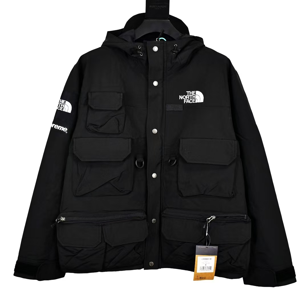 The North Face × Week 13 Black Multi-Pocket Cargo Jacket