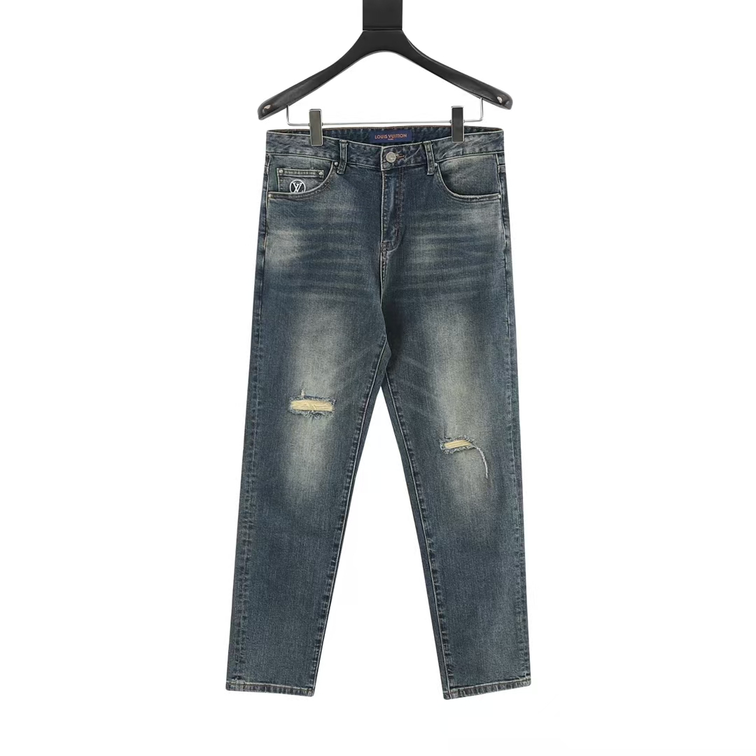 Louis Vuitton Jeans with Signature Damier Back Pockets