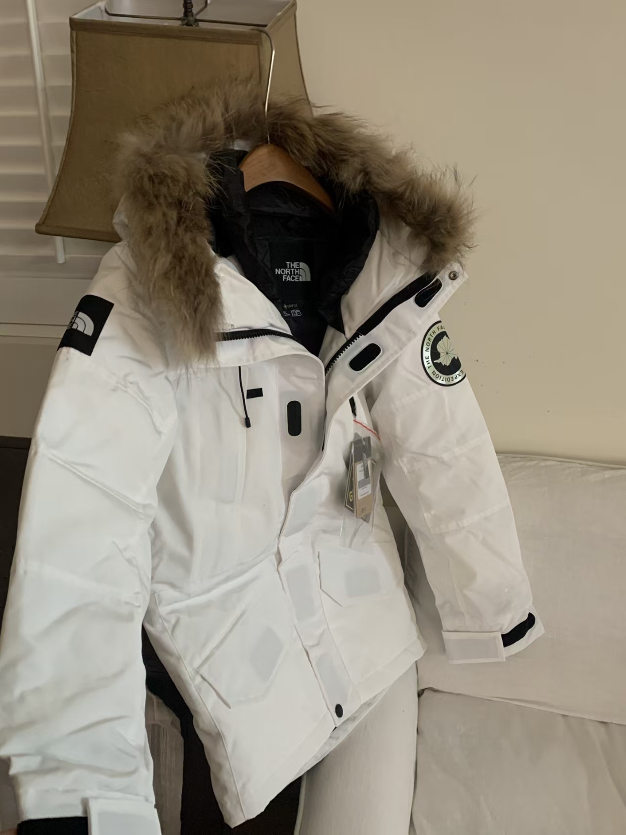 The North Face White Summit Workwear Down Jacket – Polar Utility Parka