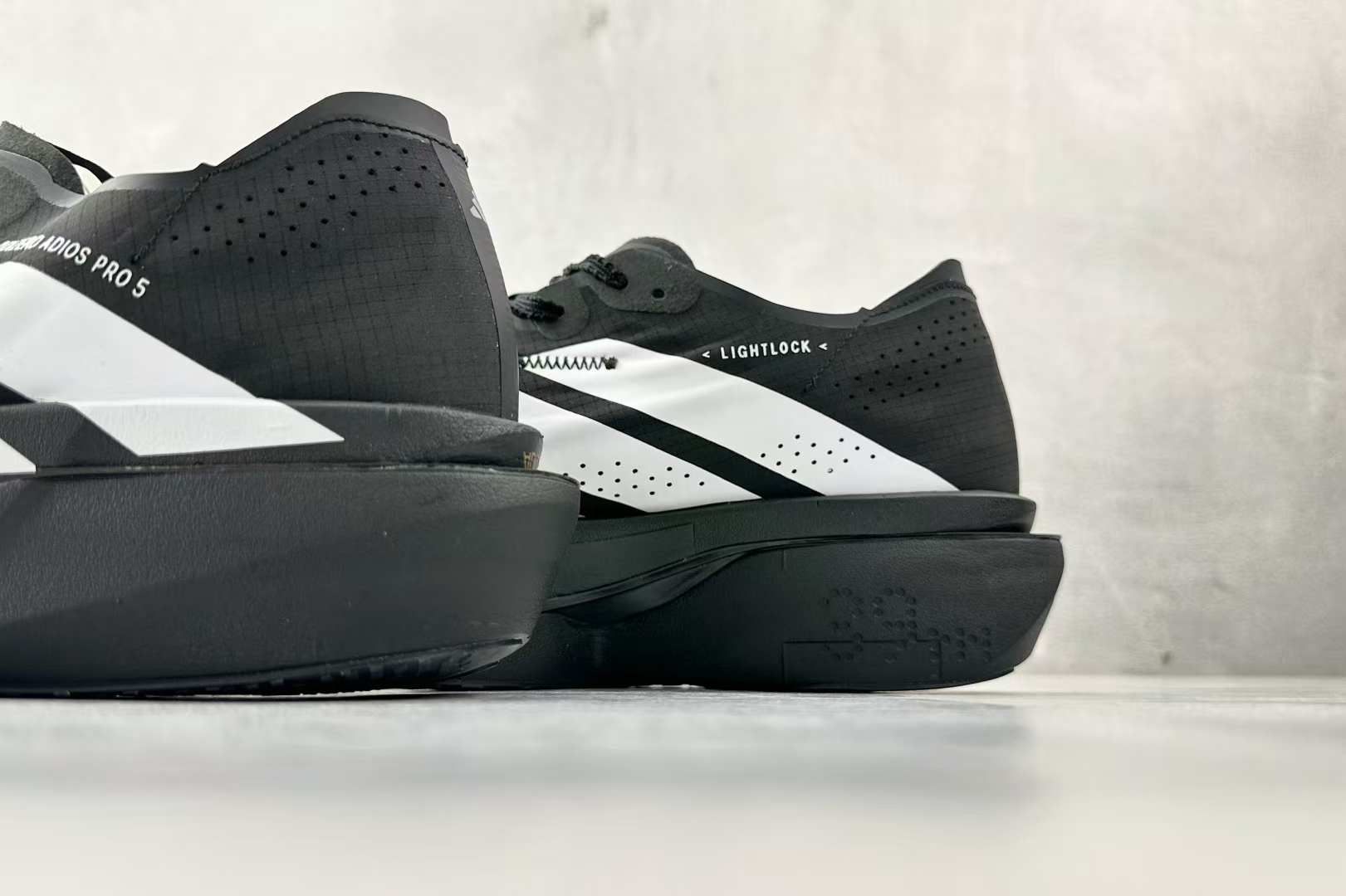 adidas Adizero Adios Pro 5 in Black & White – Elite Carbon Racing Shoes