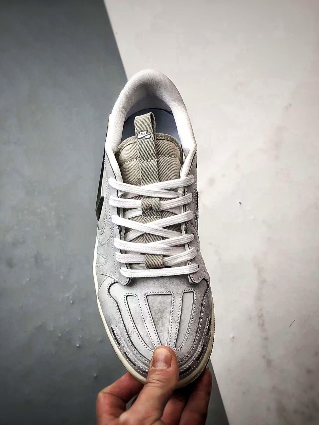 Air Jordan 1 Low V3 in Light Grey – Streamlined Lifestyle Shoes