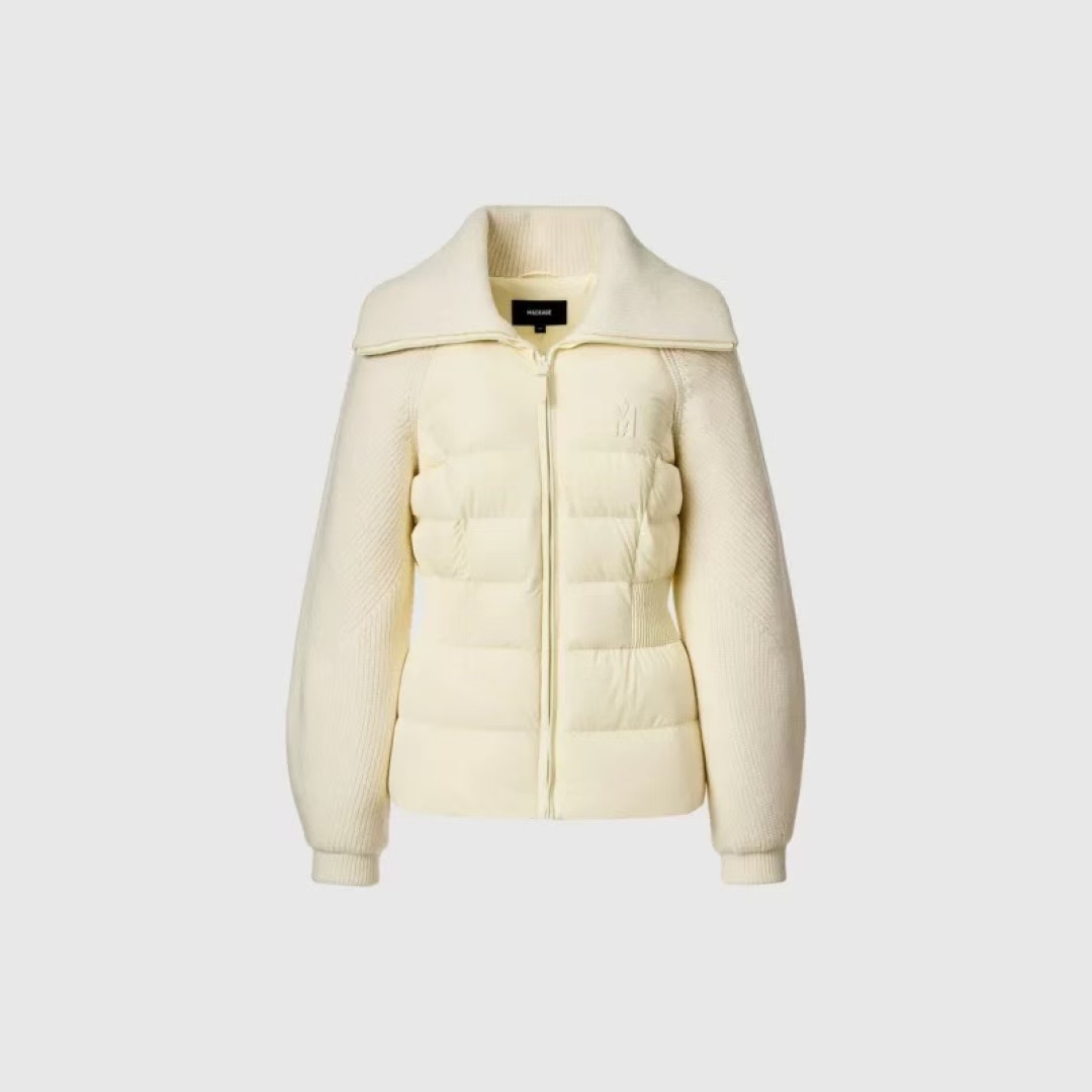 MACKAGE FOXY Khaki Wool-Blend Down Parka