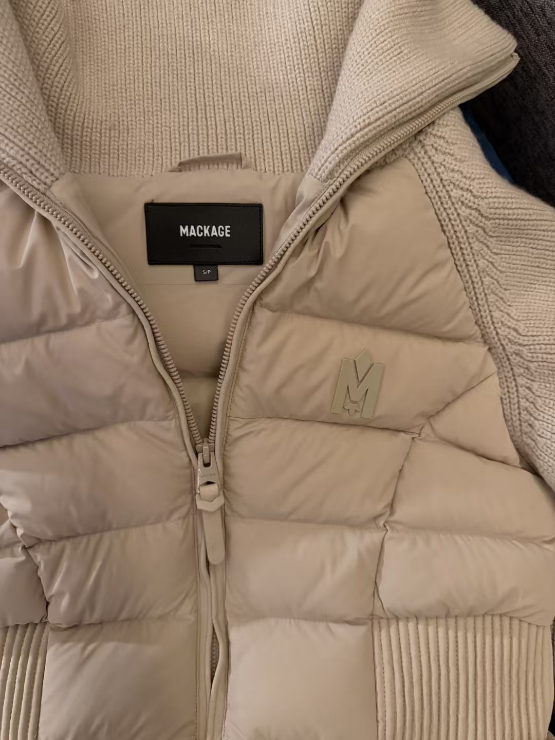 MACKAGE FOXY Pink Wool-Blend Down Parka