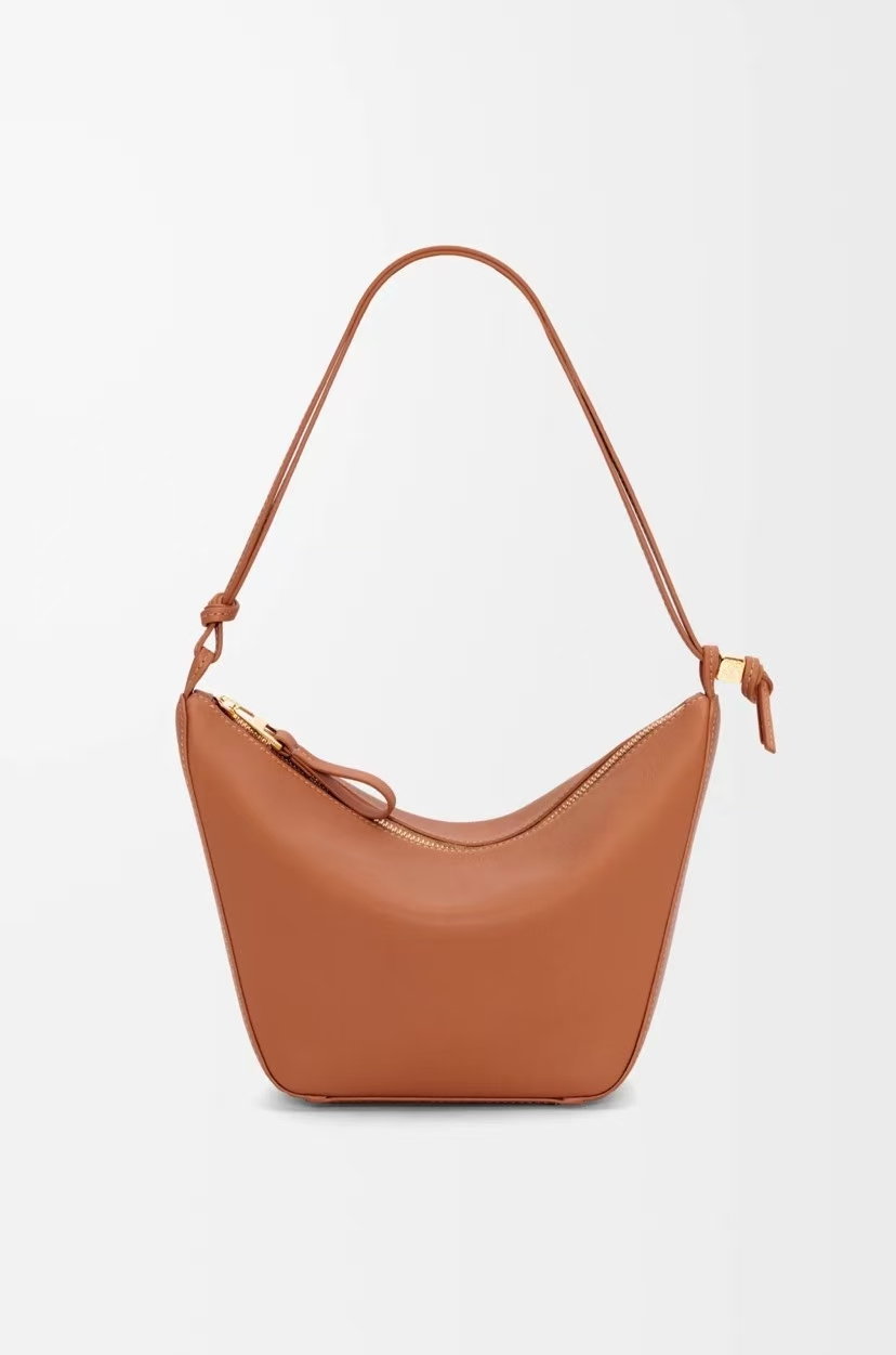 LOEWE Mini Hammock Bag - Tan, Hobo Silhouette & Classic Leather
