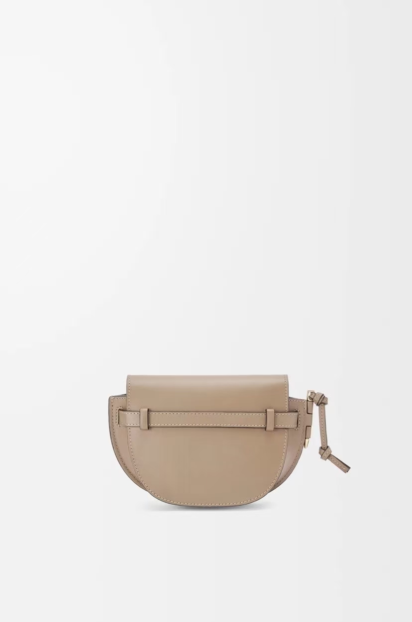 LOEWE Mini Gate Dual Bag in Sand Soft Calfskin Jacquard
