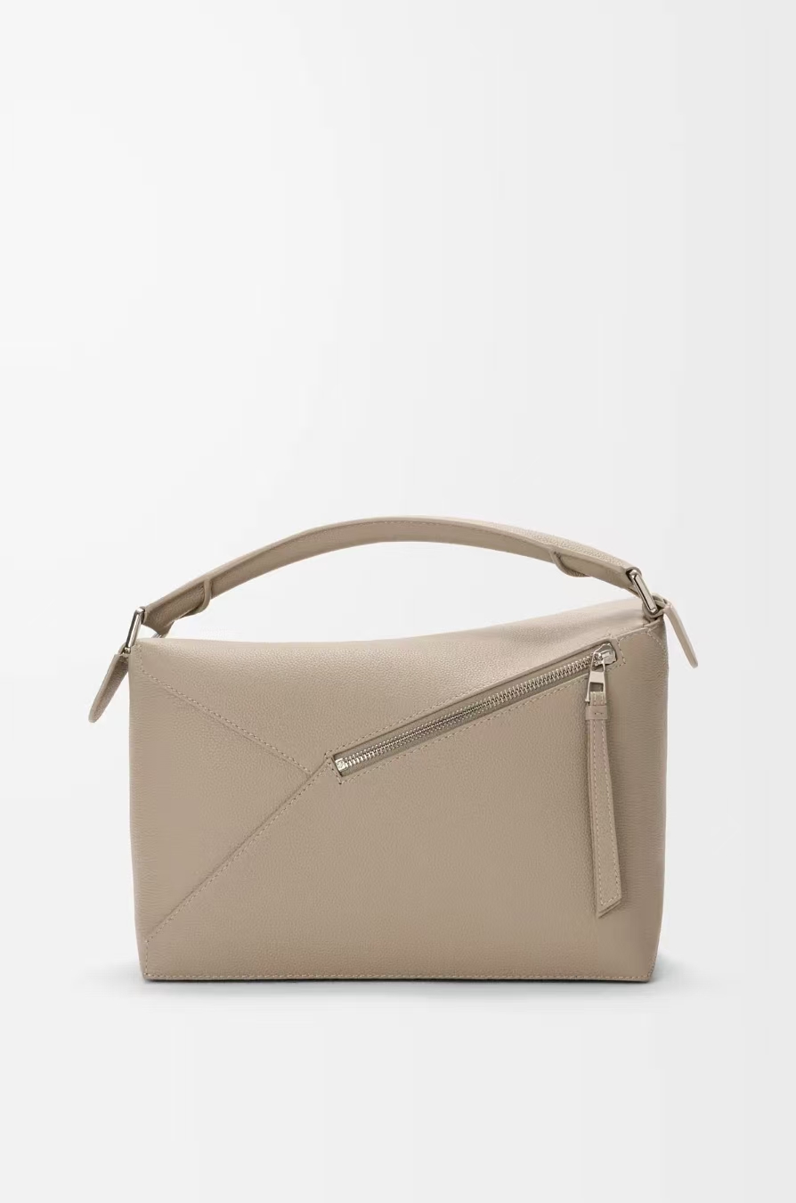LOEWE Medium Puzzle Edge Bag in Clay Soft Grained Calfskin