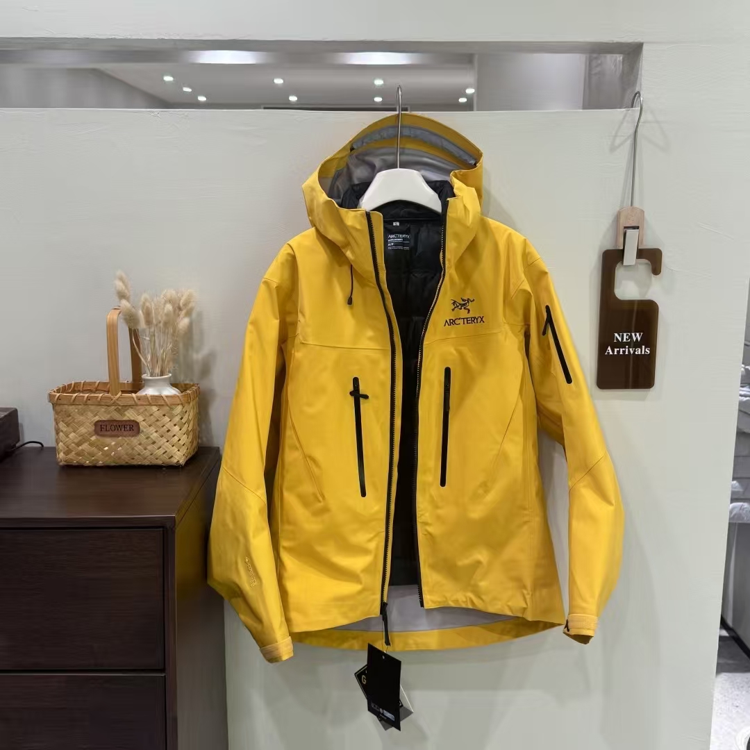 Arc'teryx 7th Generation Yellow Hardshell Down Jacket