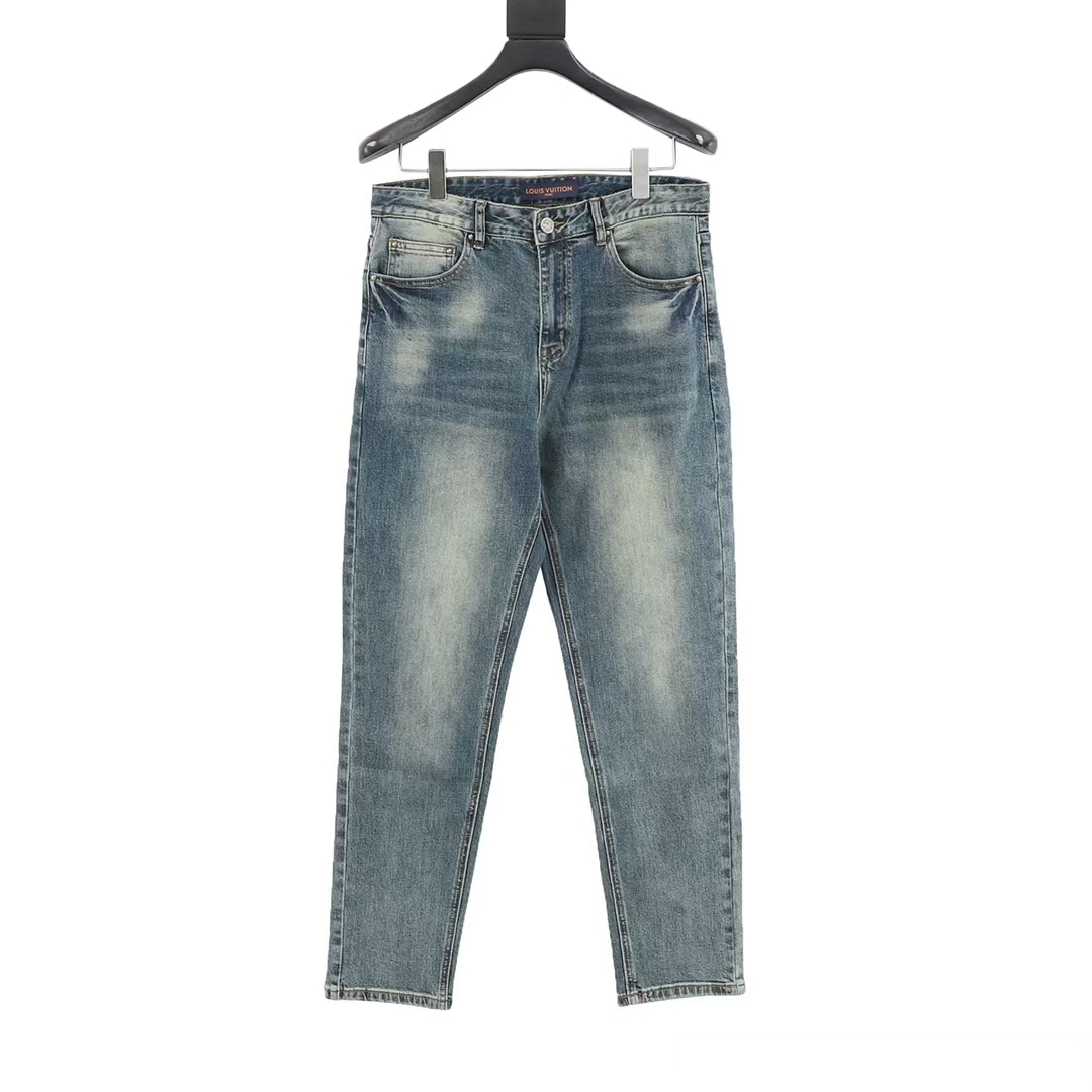 Louis Vuitton Jeans Featuring Delicate Pumpkin Embroidery