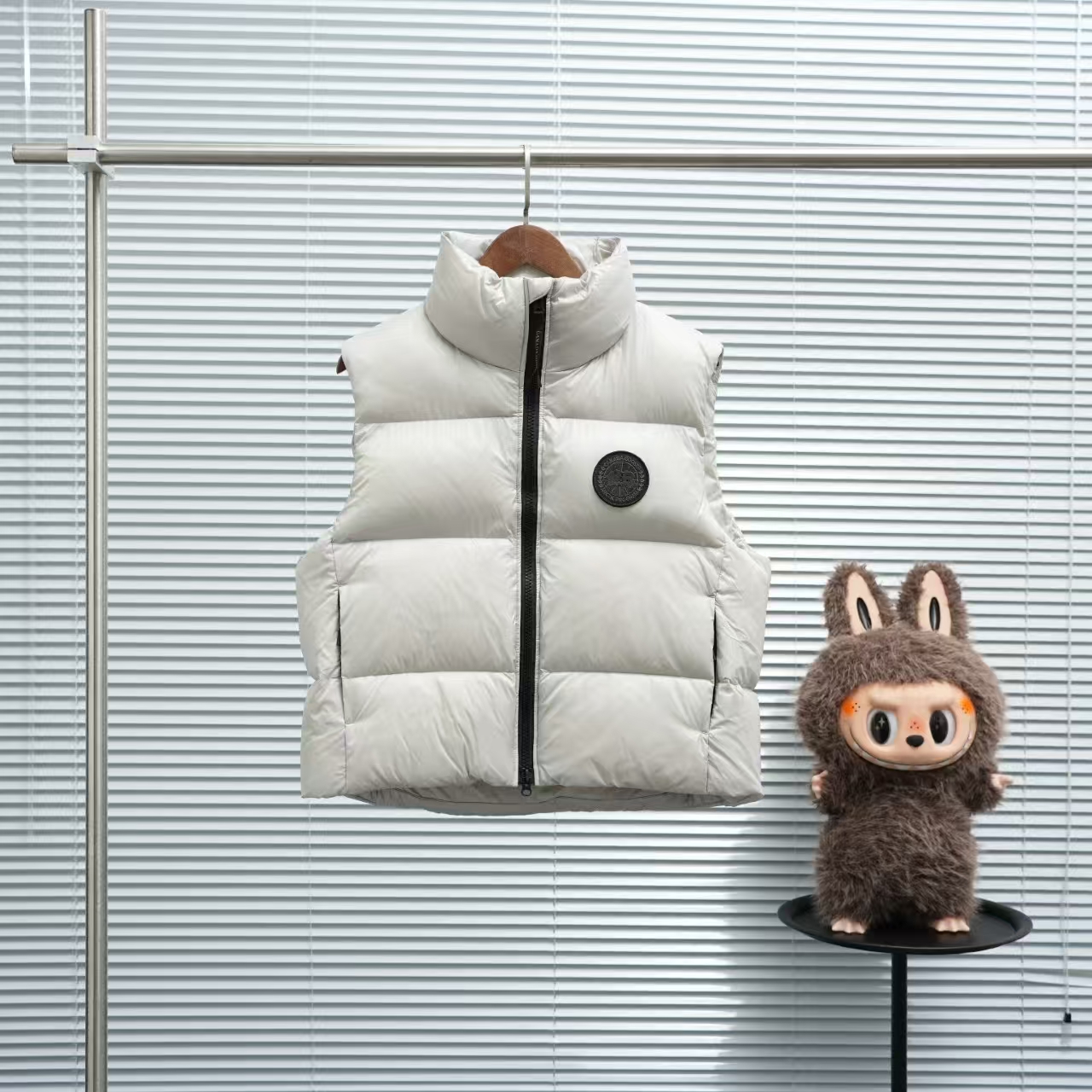 Canada Goose White Down Vest – Black Label Edition