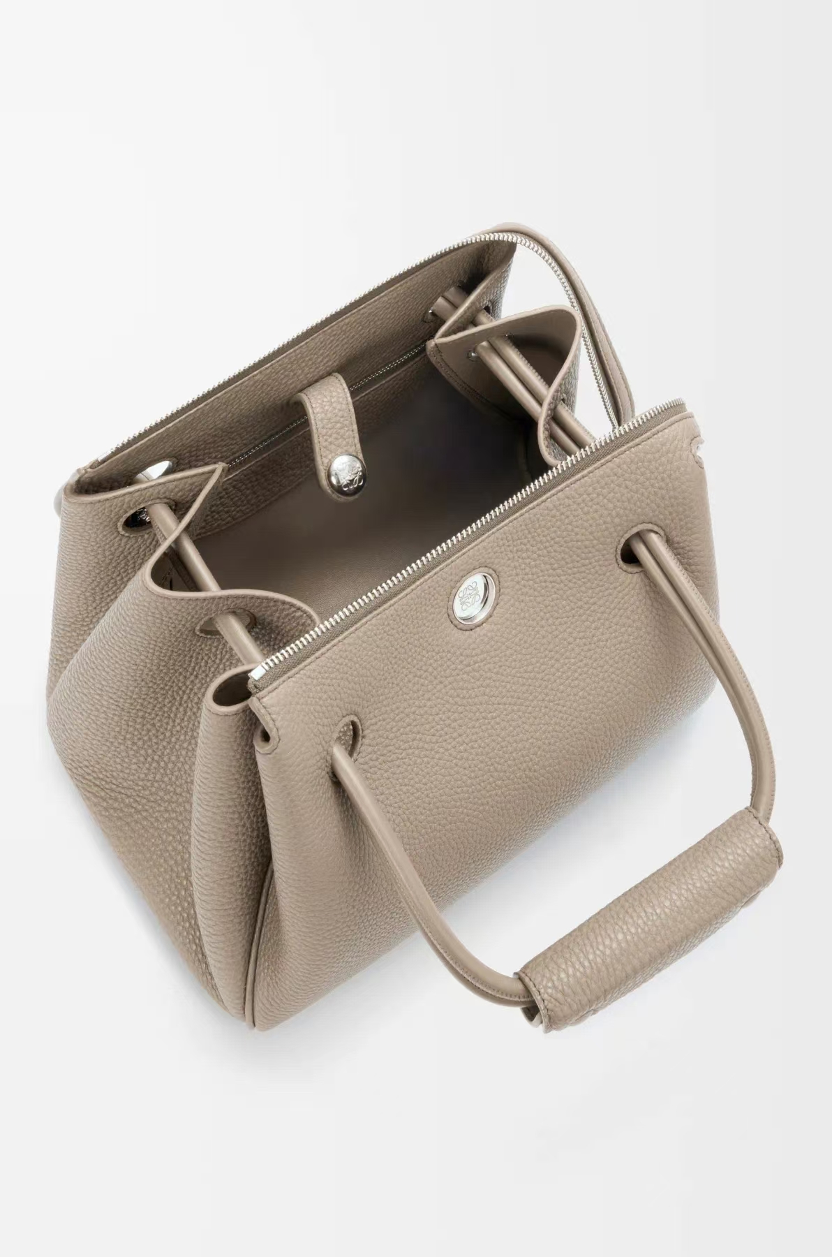 LOEWE Small Madrid Bag - Clay, Soft-Grained Leather & Trapezoid Shape