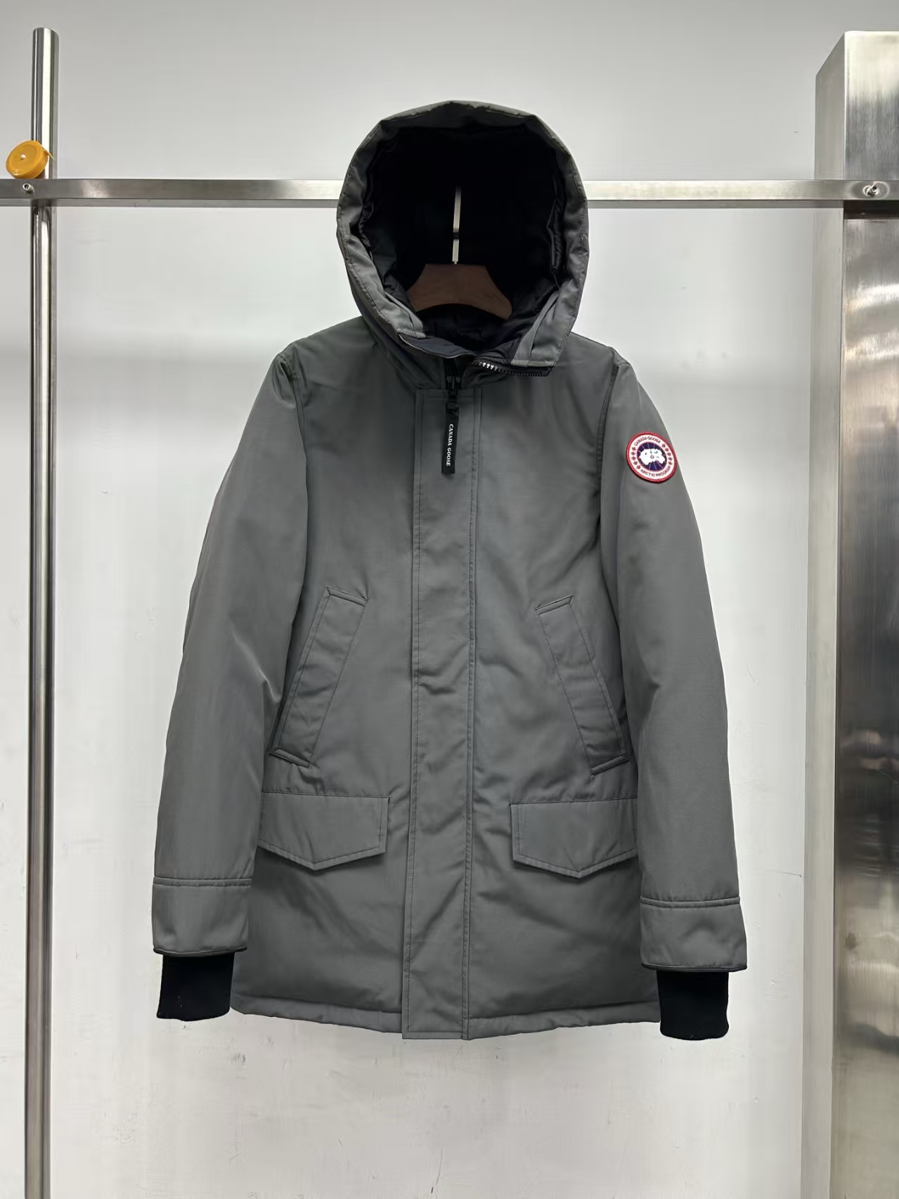 Canada Goose Langford Long Grey Parka – Red Label, Extreme Cold Protection