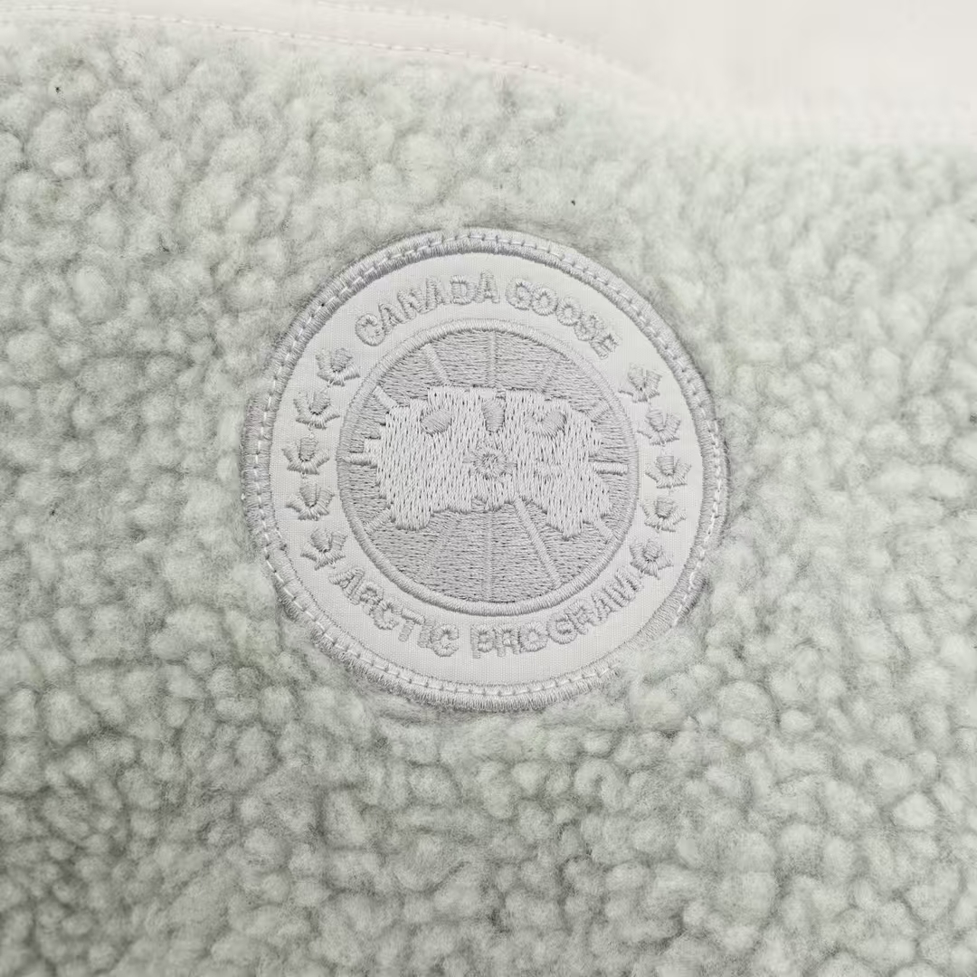 Canada Goose Reversible Lambswool Zip Jacket in Light Grey