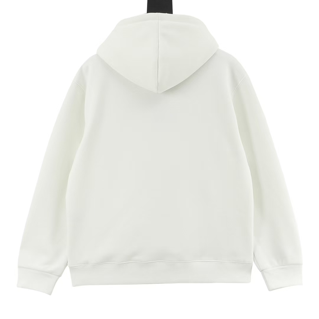 FENDI Playful Puppy Print Hoodie in White | Chic Casual