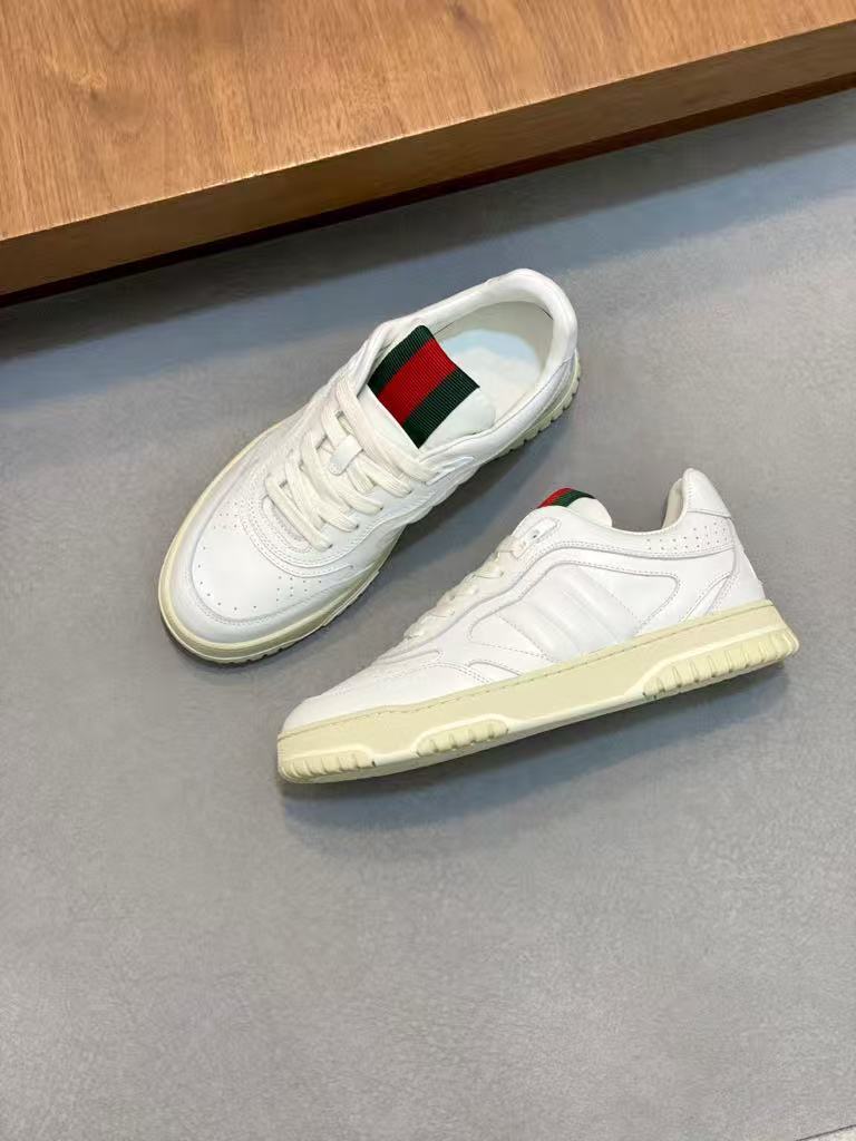 GUCCI RE-WEB Men's Shoes US Size White