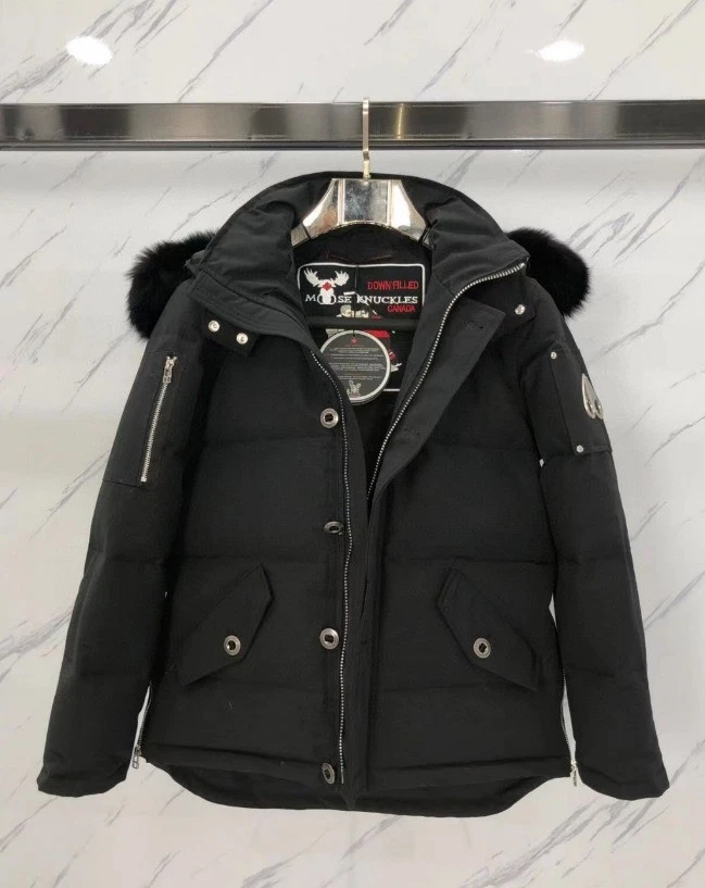 Mens Moose Knuckles Parka Down Jacket S-2XL* White