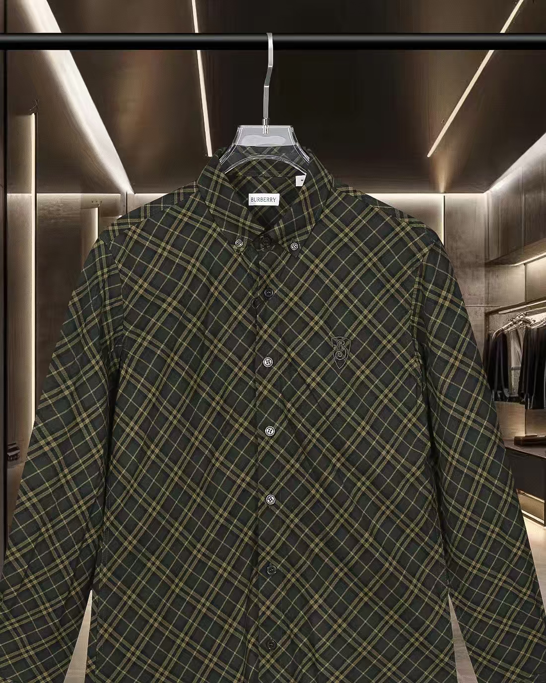 Burberry Heritage Twill Shirt in Rich Brown