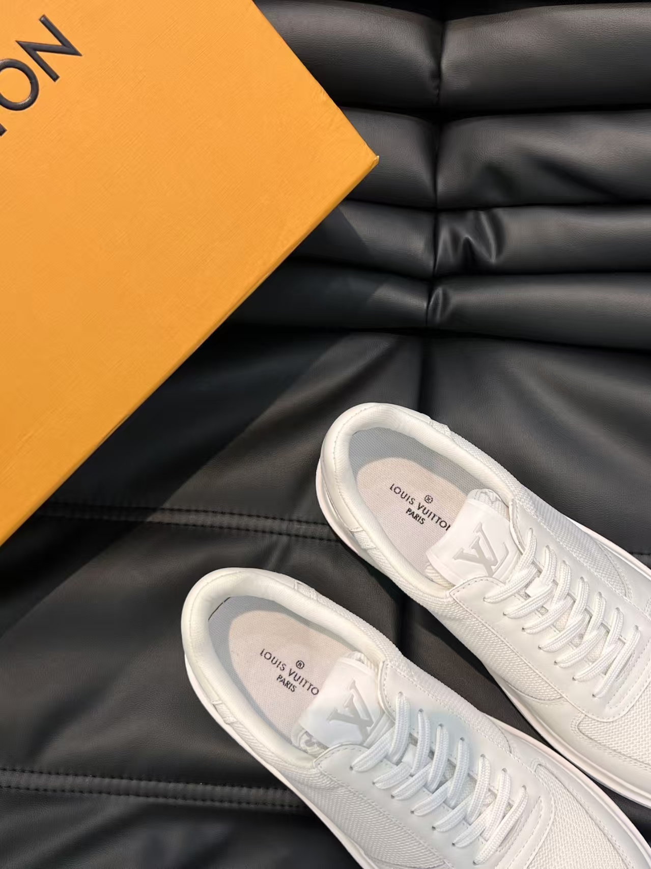 Louis Vuitton White Men's Classic Trainer | Iconic Monogram Sneaker