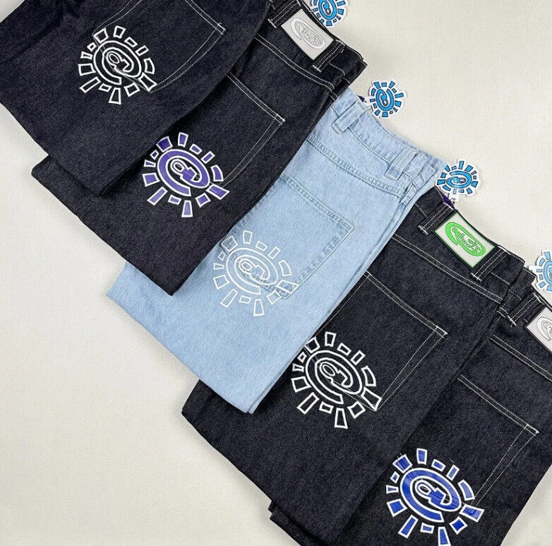 Always Do What You Should Do Retro High Street Loose Jeans