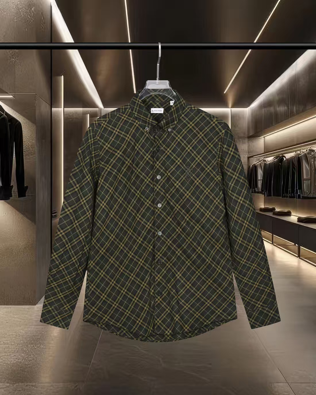 Burberry Heritage Twill Shirt in Rich Brown