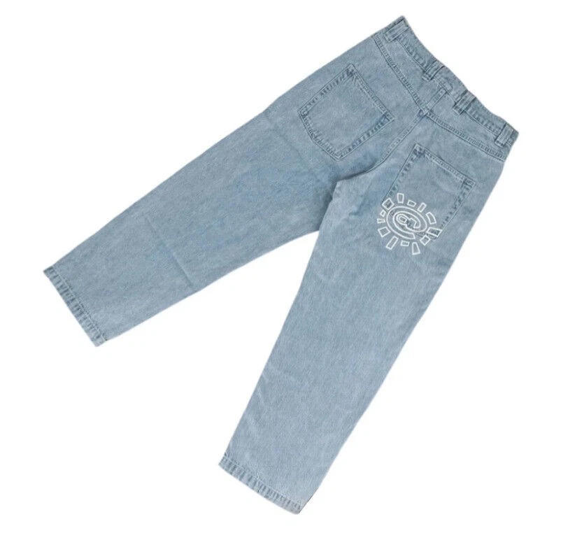 Always Do What You Should Do Retro High Street Loose Jeans