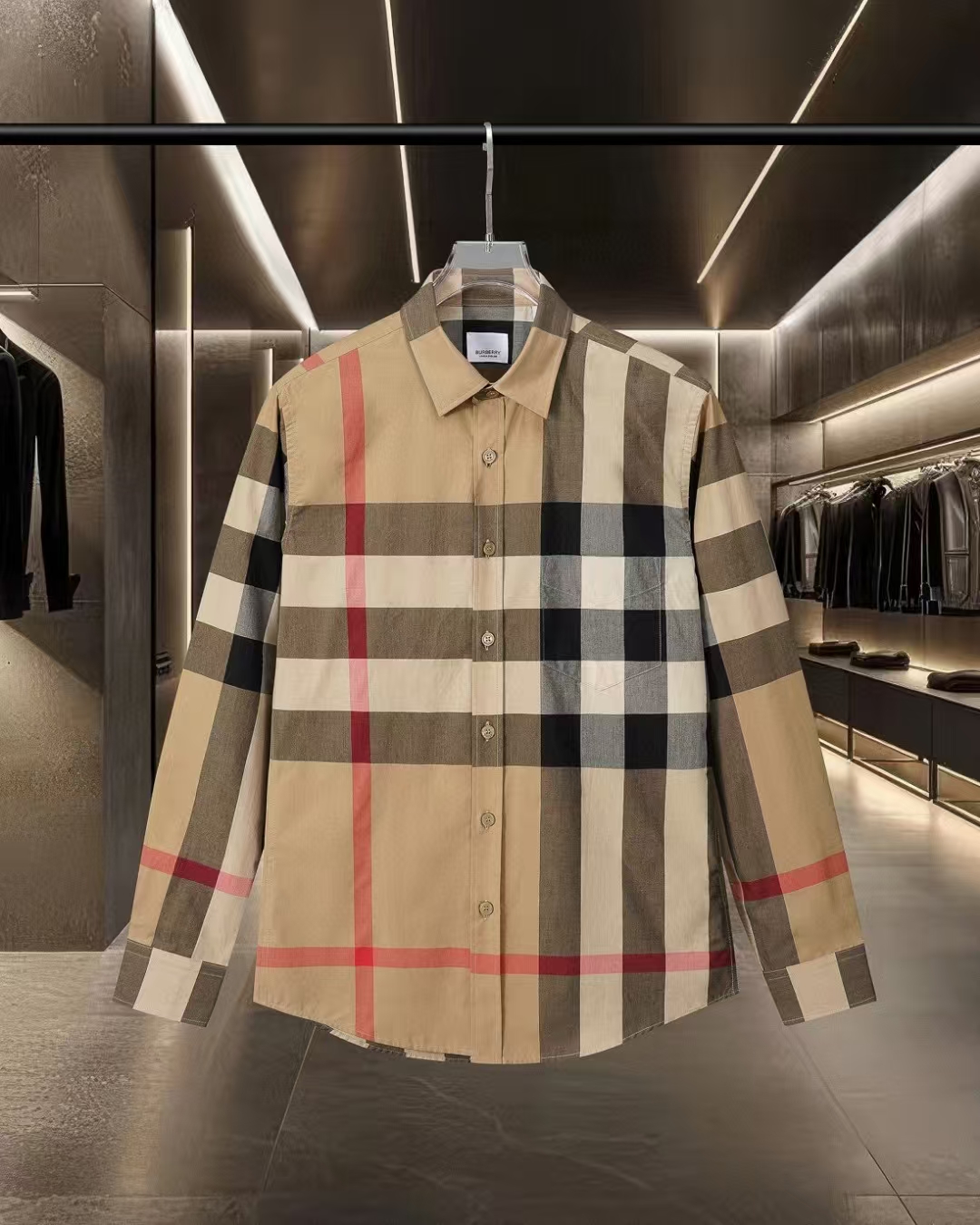 Burberry Signature Check Shirt in Khaki