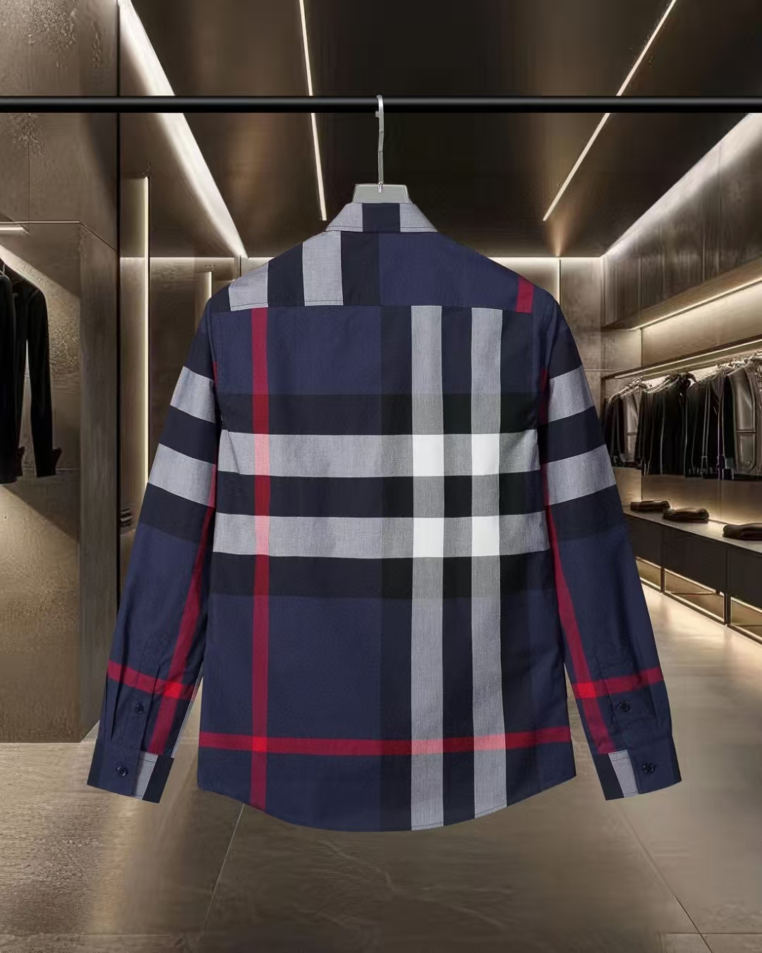 Burberry Midnight Navy Check Shirt | Refined Urban Essential