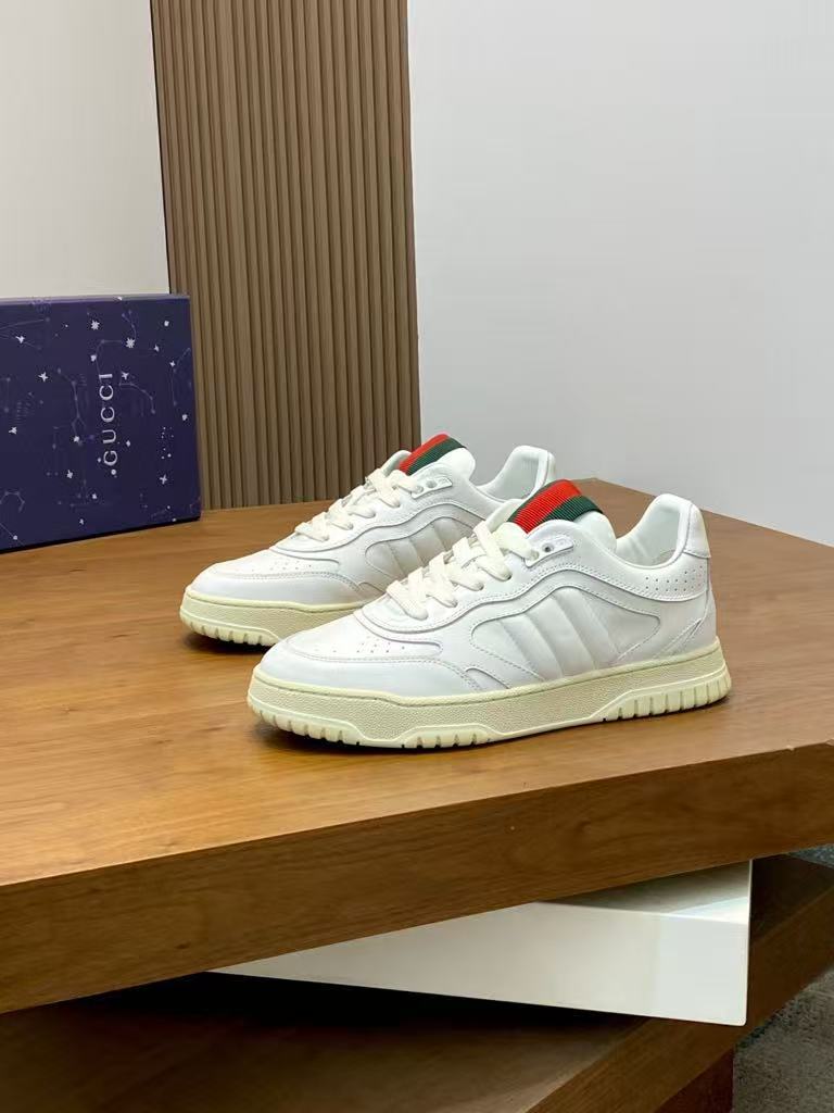 GUCCI RE-WEB Men's Shoes US Size White