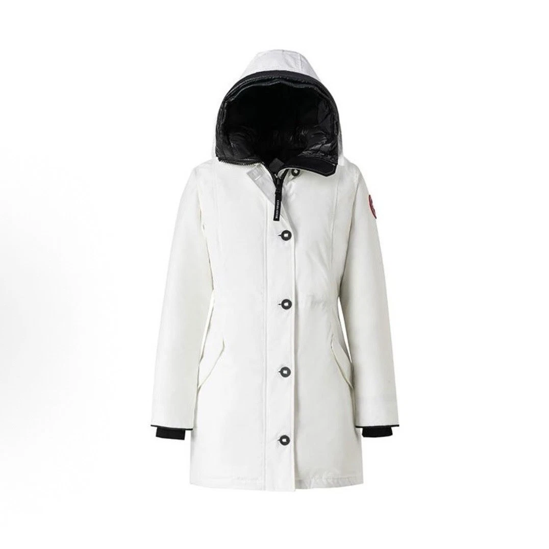 CANADA GOOSE Rossclair Women Parka Jacket North Star White No Fur Size S